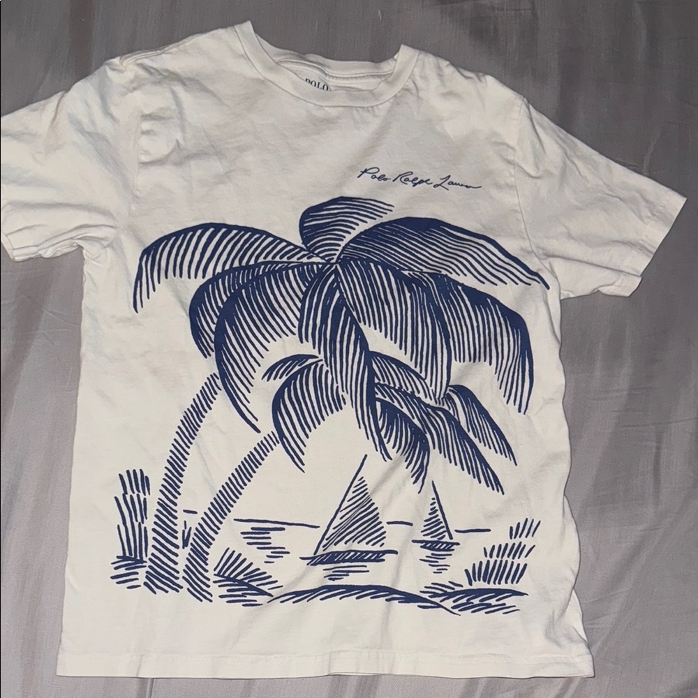 Polo by Ralph Lauren Beach-Print Cotton Jersey Tee